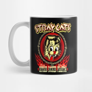 rocker cat band punk music Mug